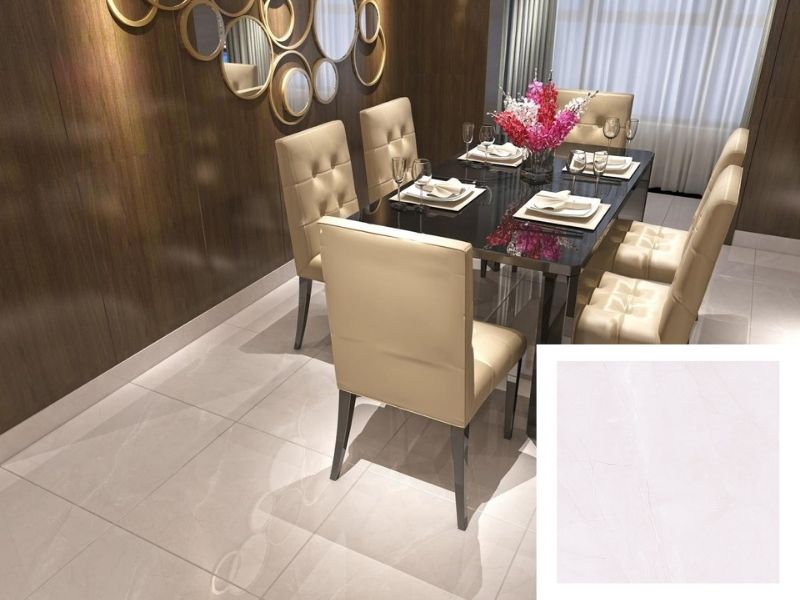 gạch giả đá lát nền phòng khách 60x60