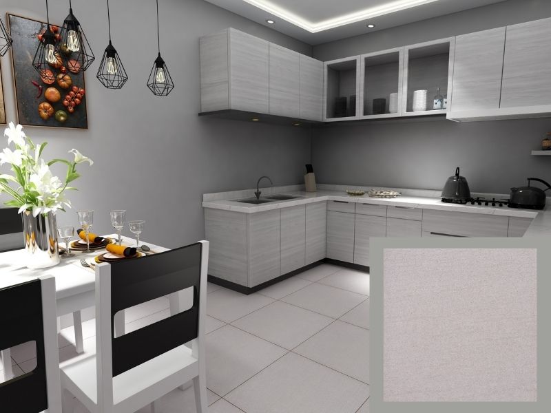 gạch lát nền phòng khách nhà ống đẹp