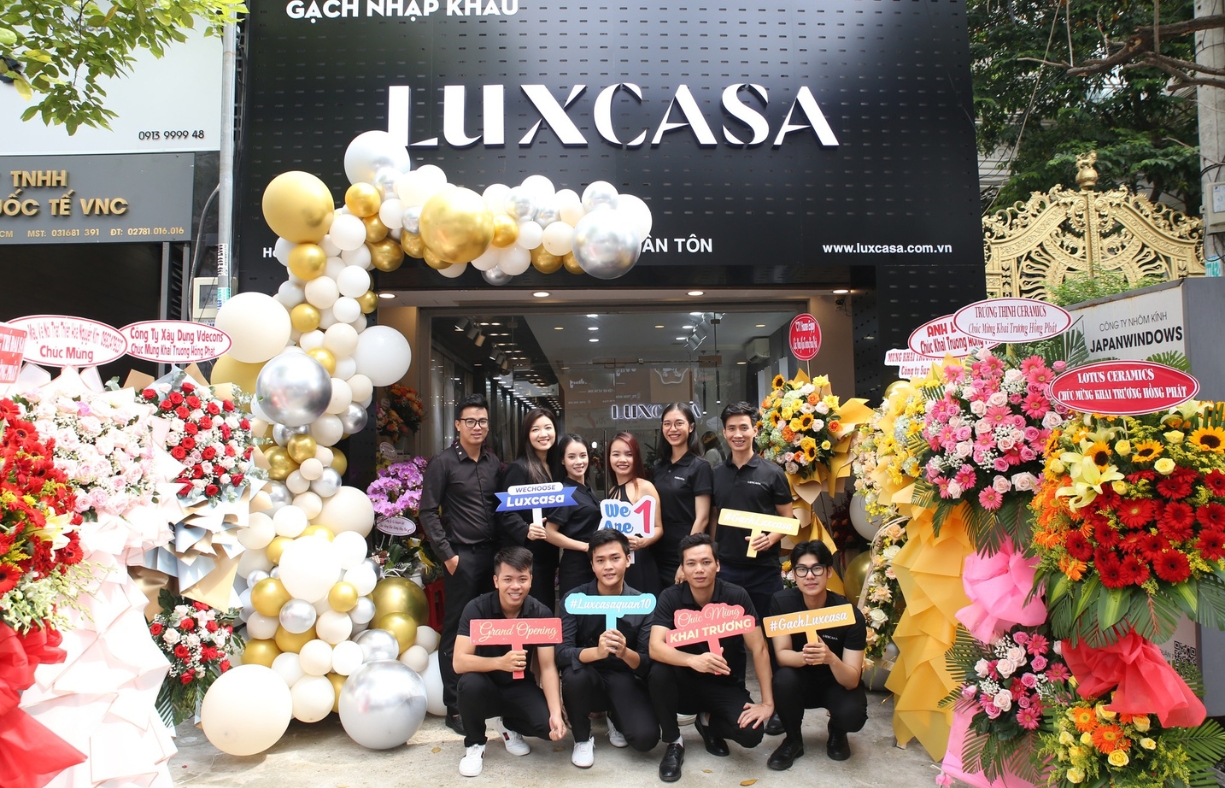 Gạch LUXCASA khai trương cơ sở 2 tại 134 Trần Nhân Tôn, Phường 2, Quận 10, Thành phố Hồ Chí Minh, Việt Nam