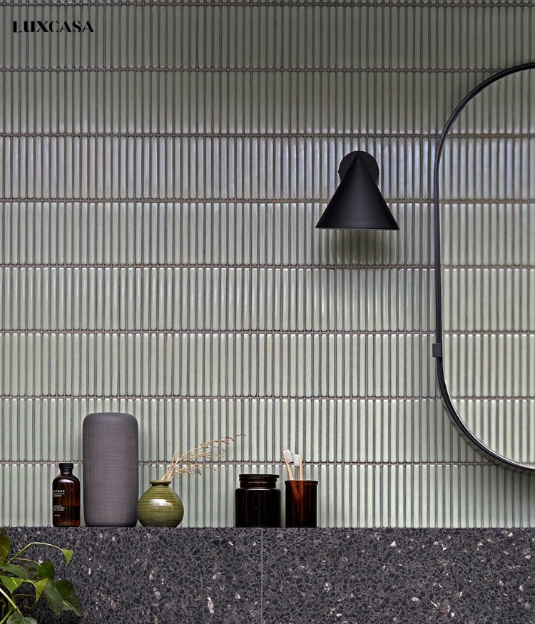 Gạch thanh que mosaic ốp nhà tắm