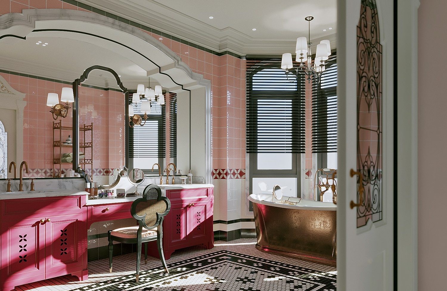 Gạch mosaic lát nhà tắm