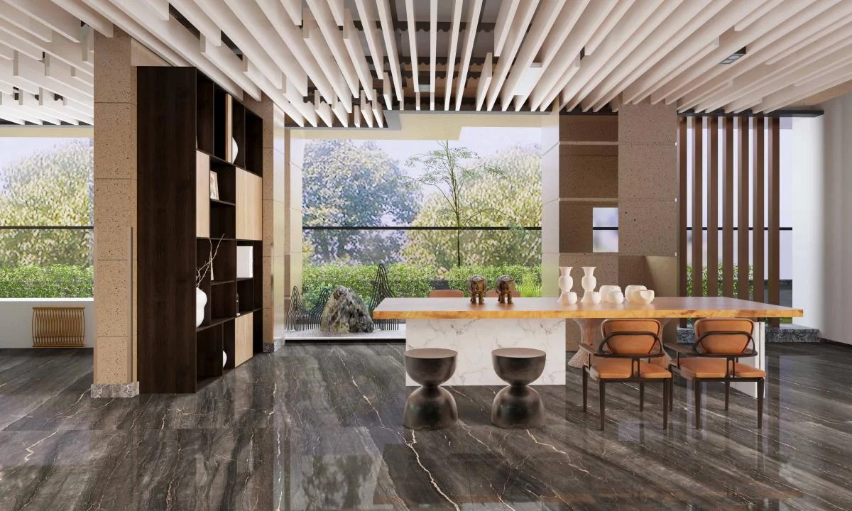 Mẫu gạch khổ 80x260 màu nâu mã sản phẩm là LUXT268919