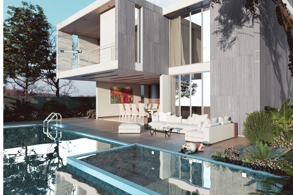 Mẫu gạch vân đá 80x160 bề mặt mờ hiệu ứng điêu khắc ốp mặt tiền sang trọng mã LUTRAVENTINO GREY