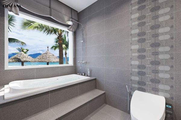 Gạch ốp tường 30x60 trang trí nhà vệ sinh