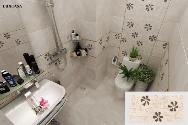 Mã LU36139D bề mặt họa tiết, mờ làm trang trí tường wc, nhà tắm