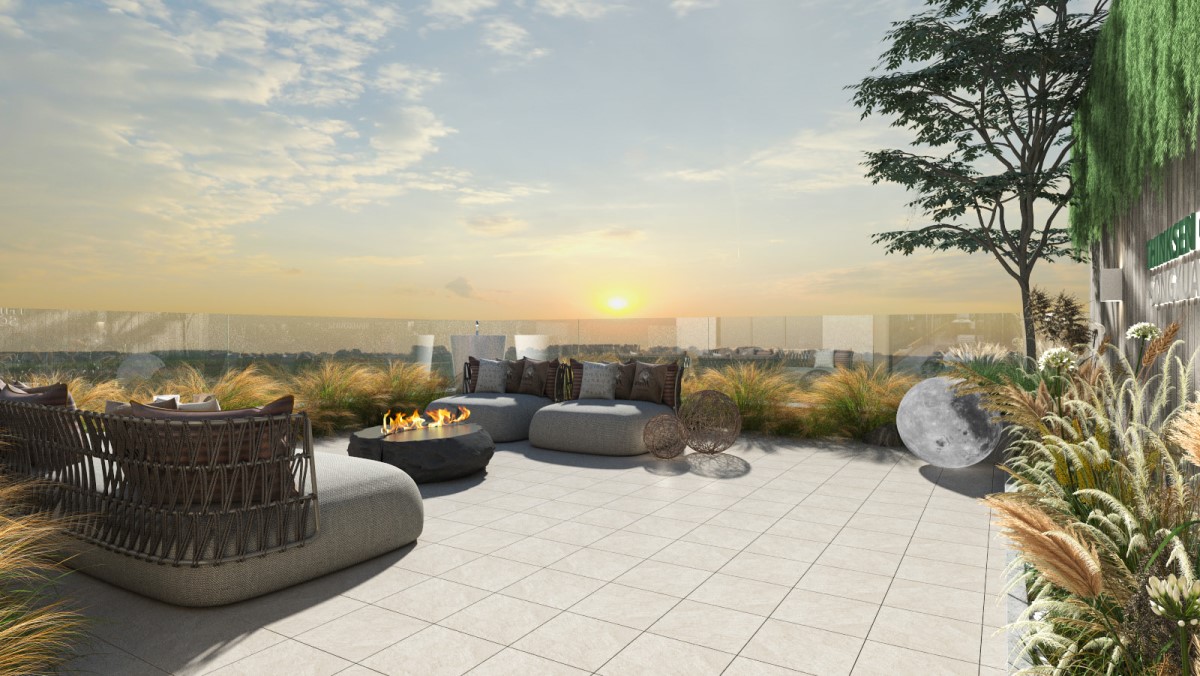 Hình phối cảnh Gạch Lát Sân Vườn LU30KSP330BH