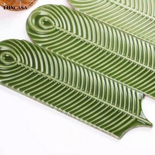 Gạch thẻ ốp bếp hình lông vũ