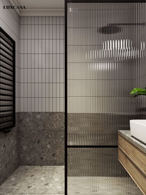 Gạch thẻ trắng ốp thẳng theo chiều dọc tuy cổ điển nhưng không bao giờ là lỗi thời, vẻ đẹp nó mang lại là sự đơn giản nhưng rất tinh tế