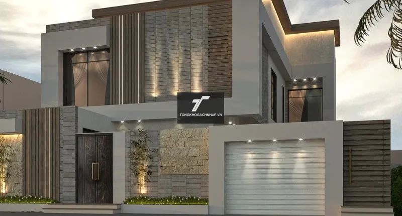 Gạch thẻ trang trí mặt tiền chống thấm