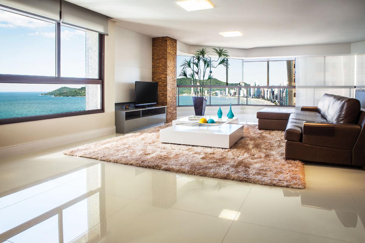 Gạch ốp lát phòng khách một màu trắng trơn xương đá porcelain chống thấm nước, nâng cao tuổi thọ công trình