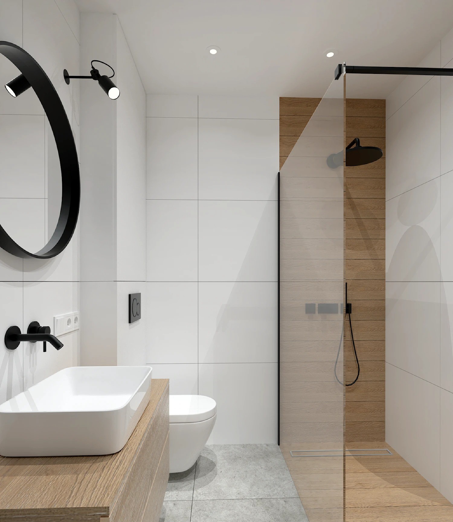 Gạch ốp nhà vệ sinh, nhà tắm màu trắng sẽ biến những căn phòng nhỏ trở nên rộng lớn và thoáng hơn