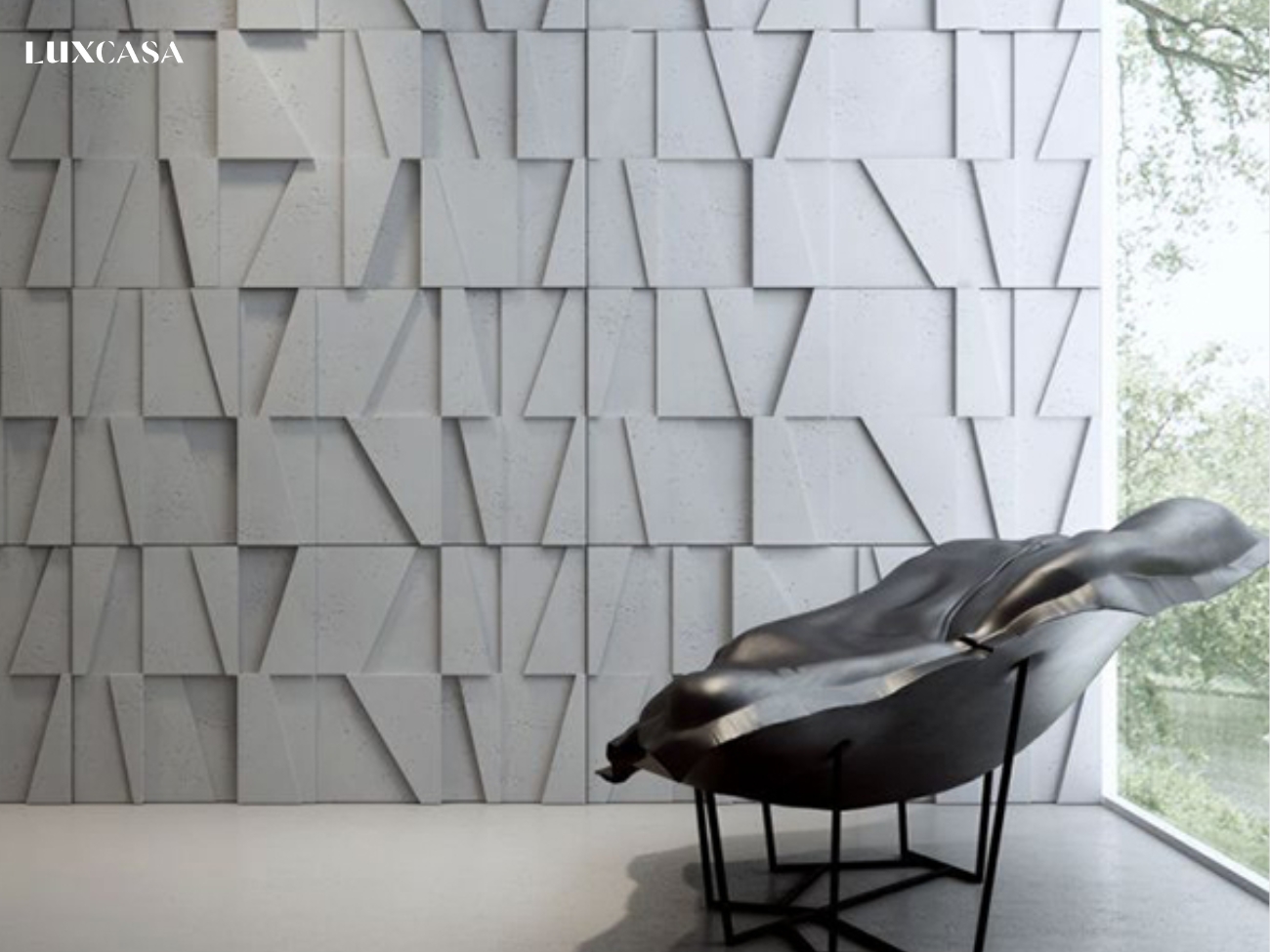 Mẫu gạch tranh 3d ốp tường trang trí phòng khách thay thế cho những bức tranh cổ điển