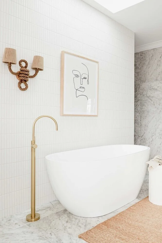 Gạch Kit Kat ốp tường chỗ bồn tắm