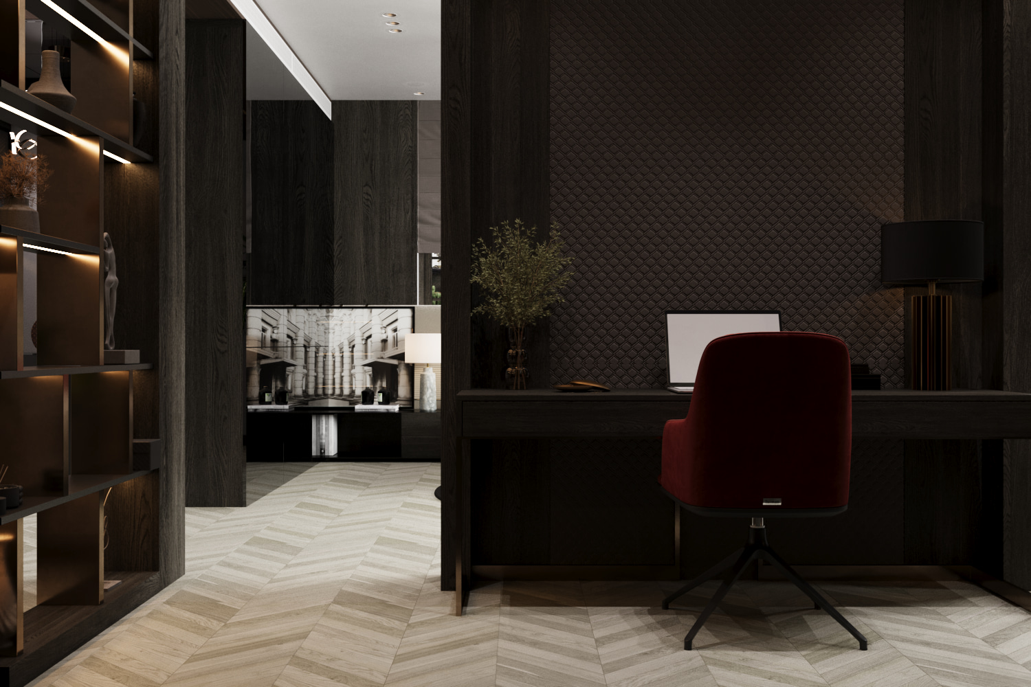 Gạch giả gỗ 600x1200 LUBL126W3