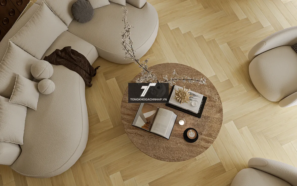 Mẫu gạch giả gỗ 15x90 màu sáng - tongkhogachnhap.vn