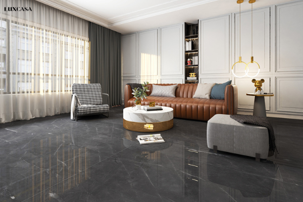 Mẫu gạch lát nền vân đá thẩm mỹ