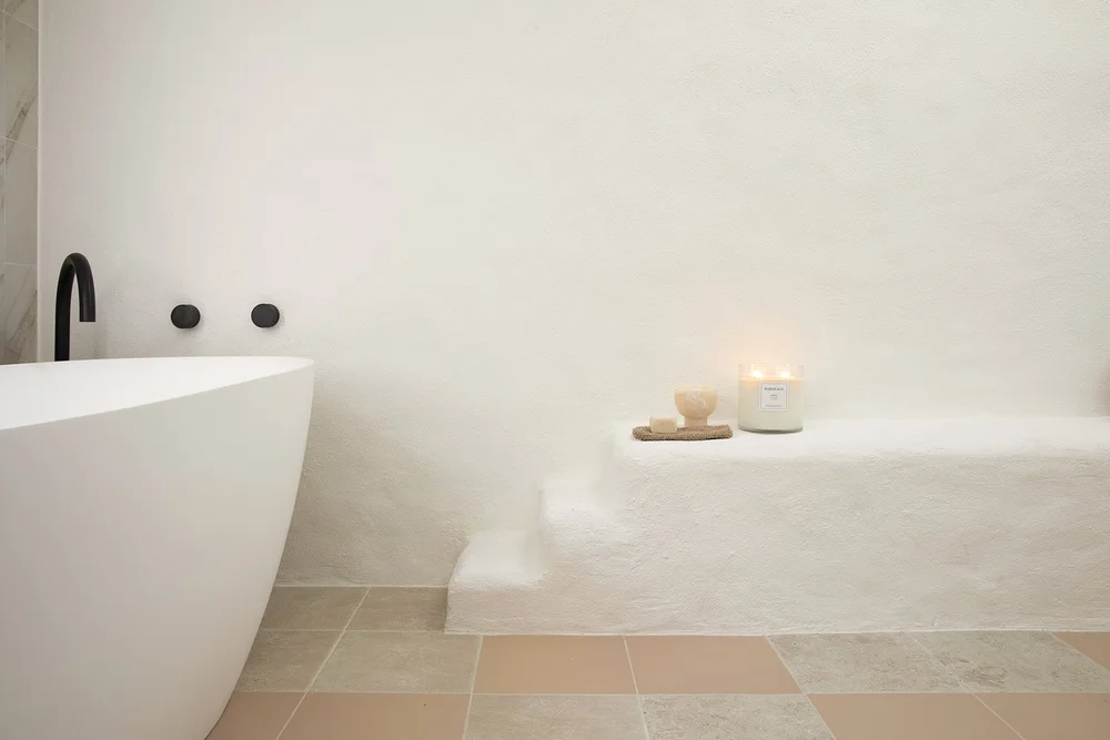 Sàn nhà tắm lát gạch xi măng 30x30cm