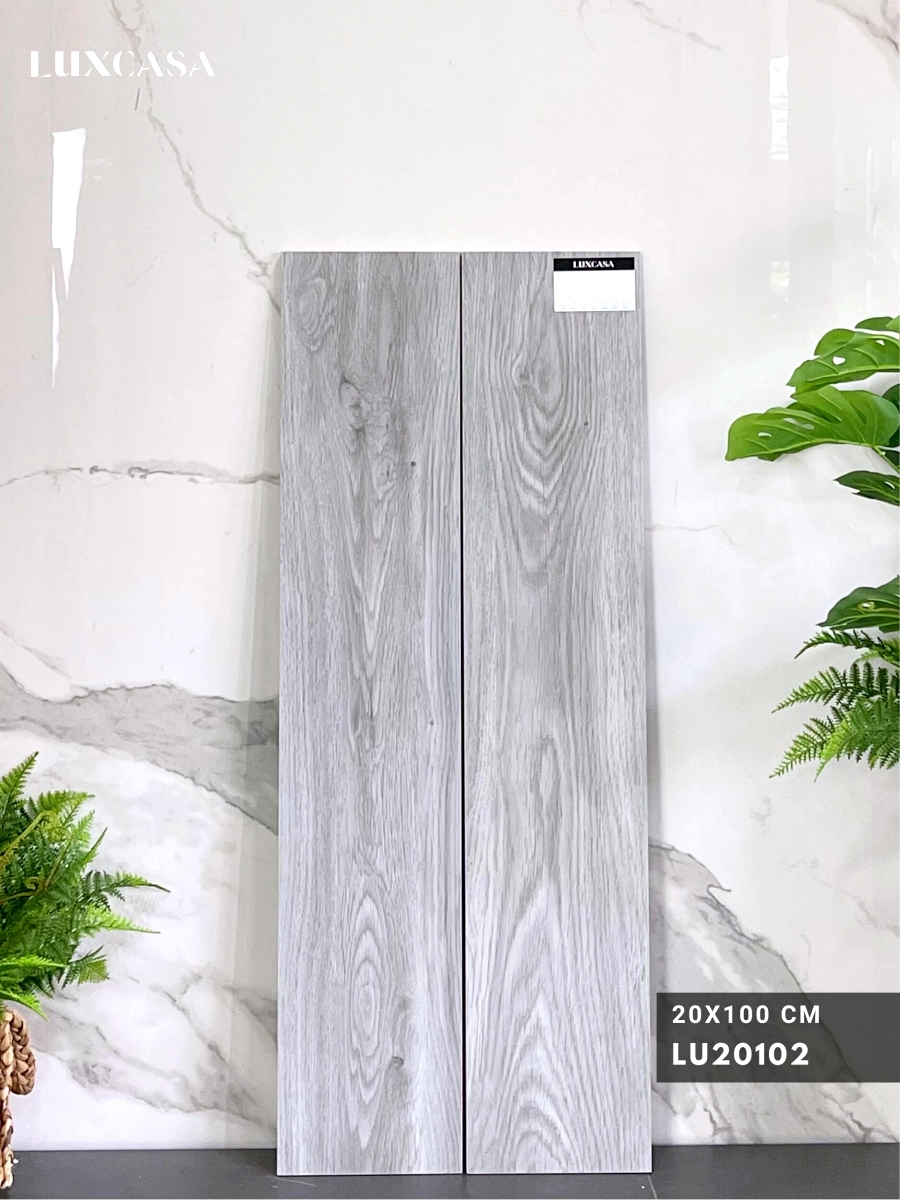 Mẫu gạch vân gỗ lát sân vườn giả gỗ 20x100cm LU20102