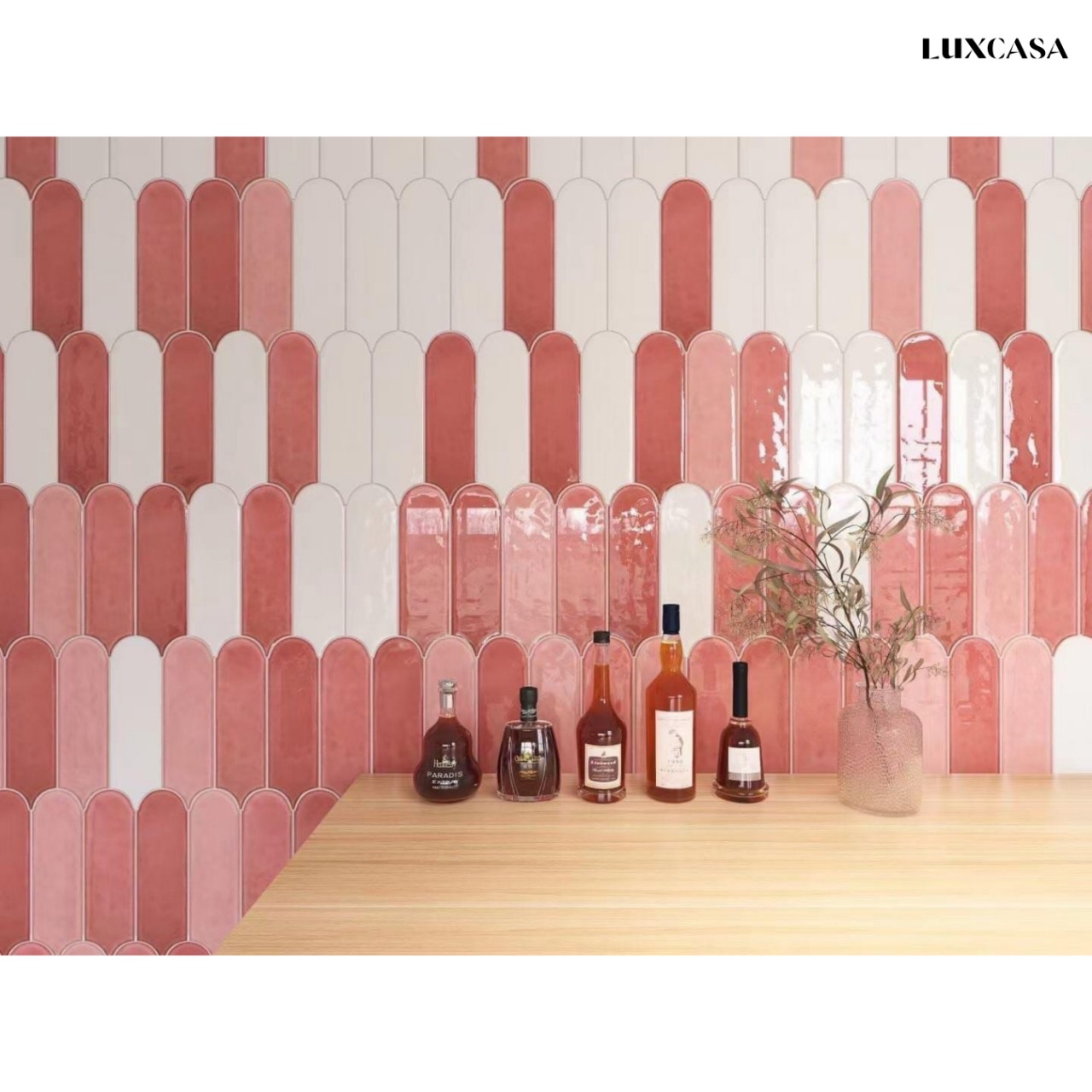 Gạch mosaic lông vũ M9300 (màu trắng)