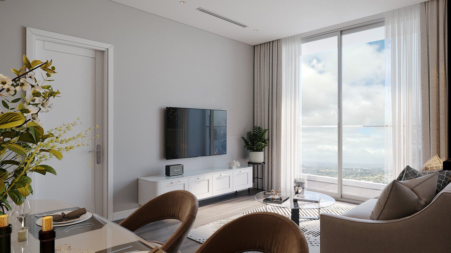 Căn hộ mẫu 2 phòng ngủ