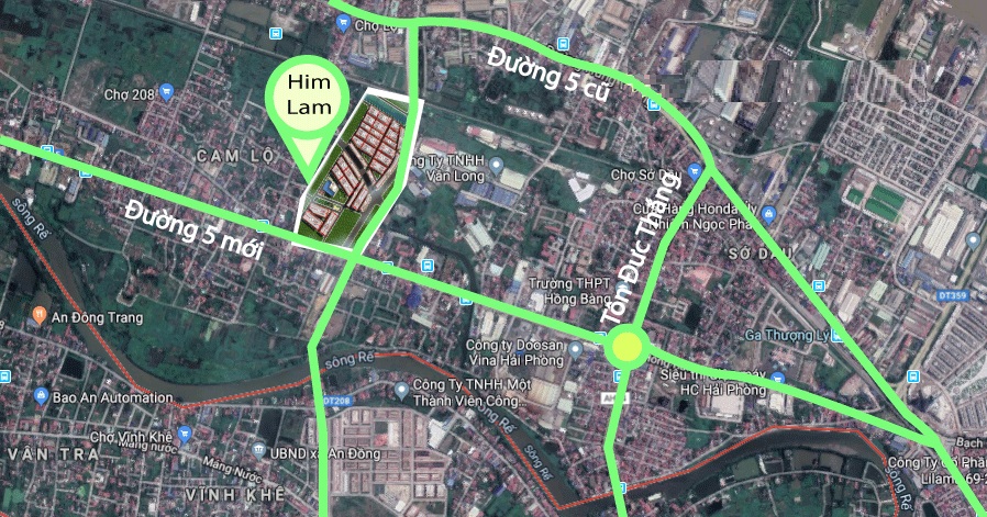 Vị trí Him Lam Hùng Vương