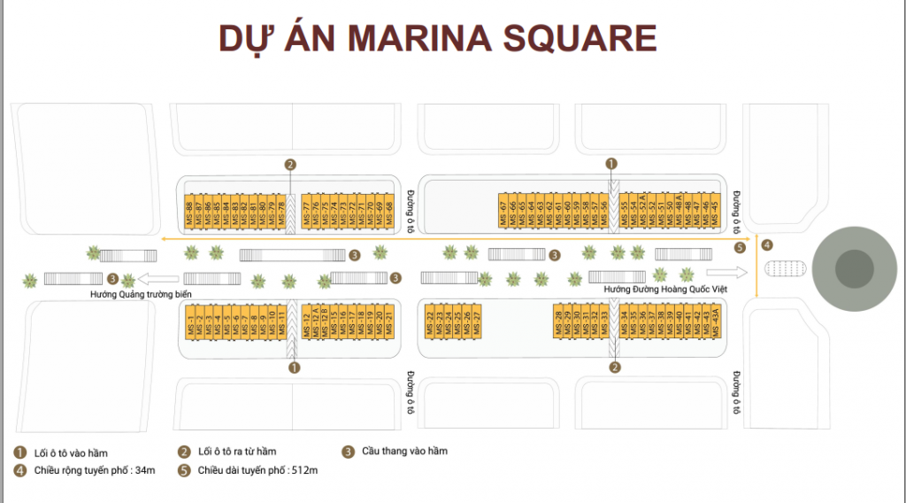 Mặt bằng dự án Marina Square Hạ Long