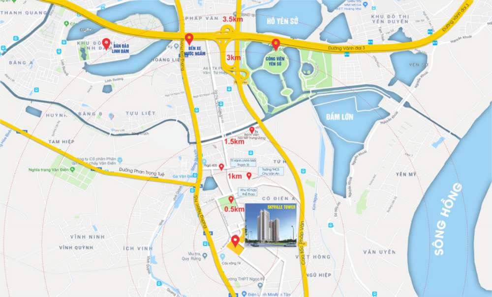 Vị trí Tecco Garden