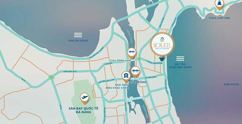 Vị trí Wyndham Soleil Đà Nẵng