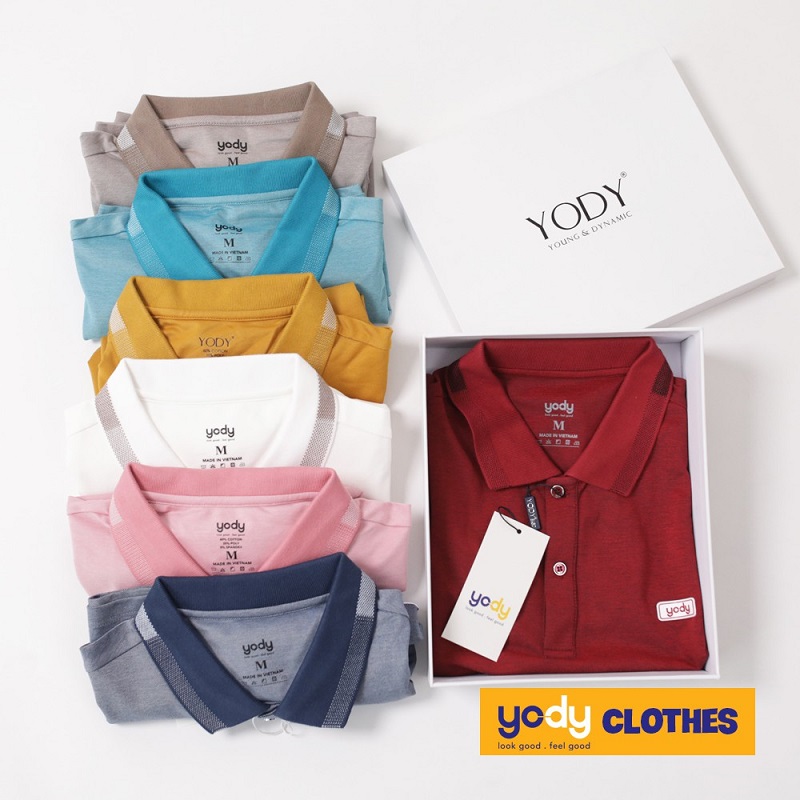 Áo thun nam có cổ Yody