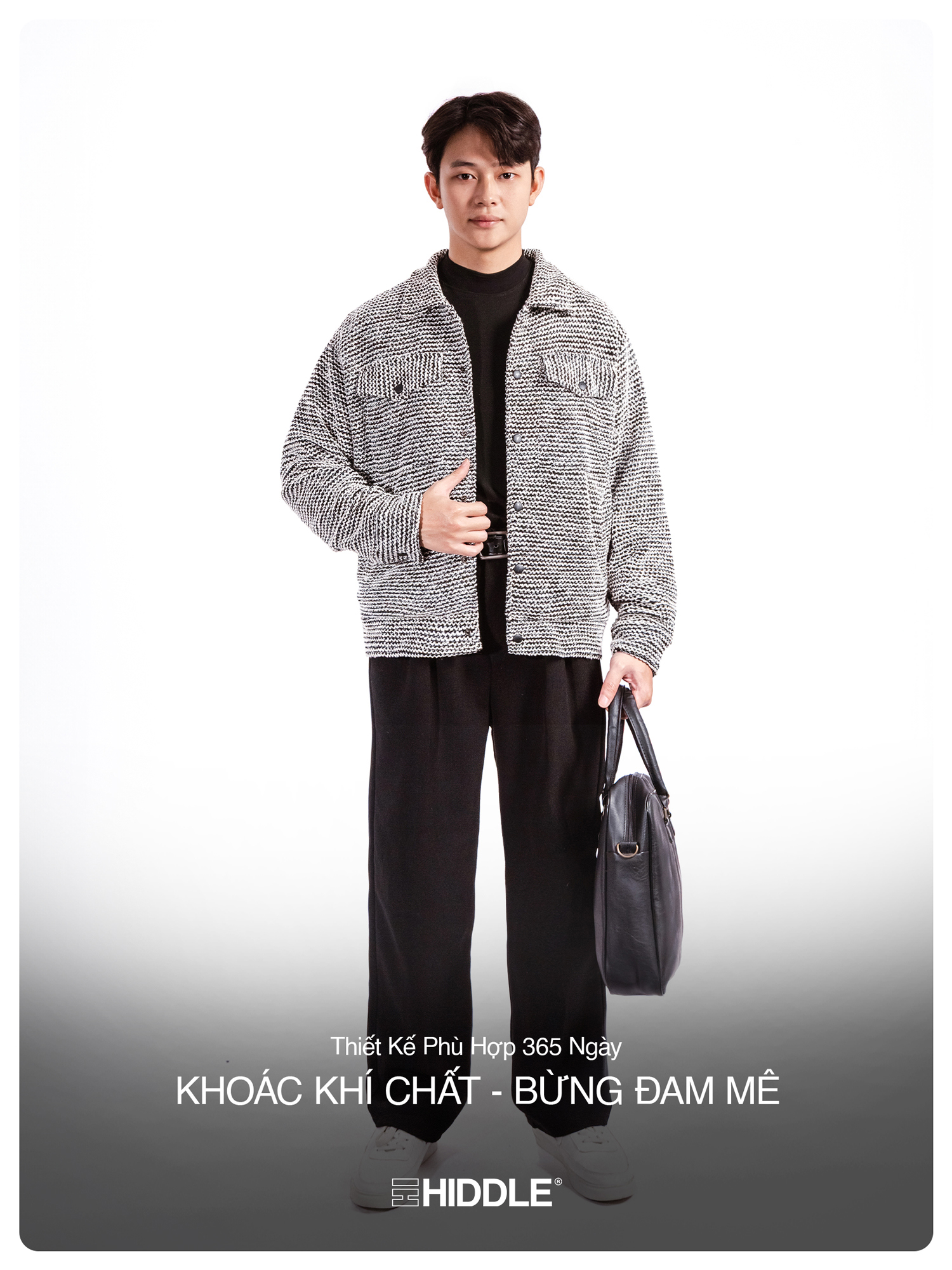 áo dạ tweed nam Hiddle