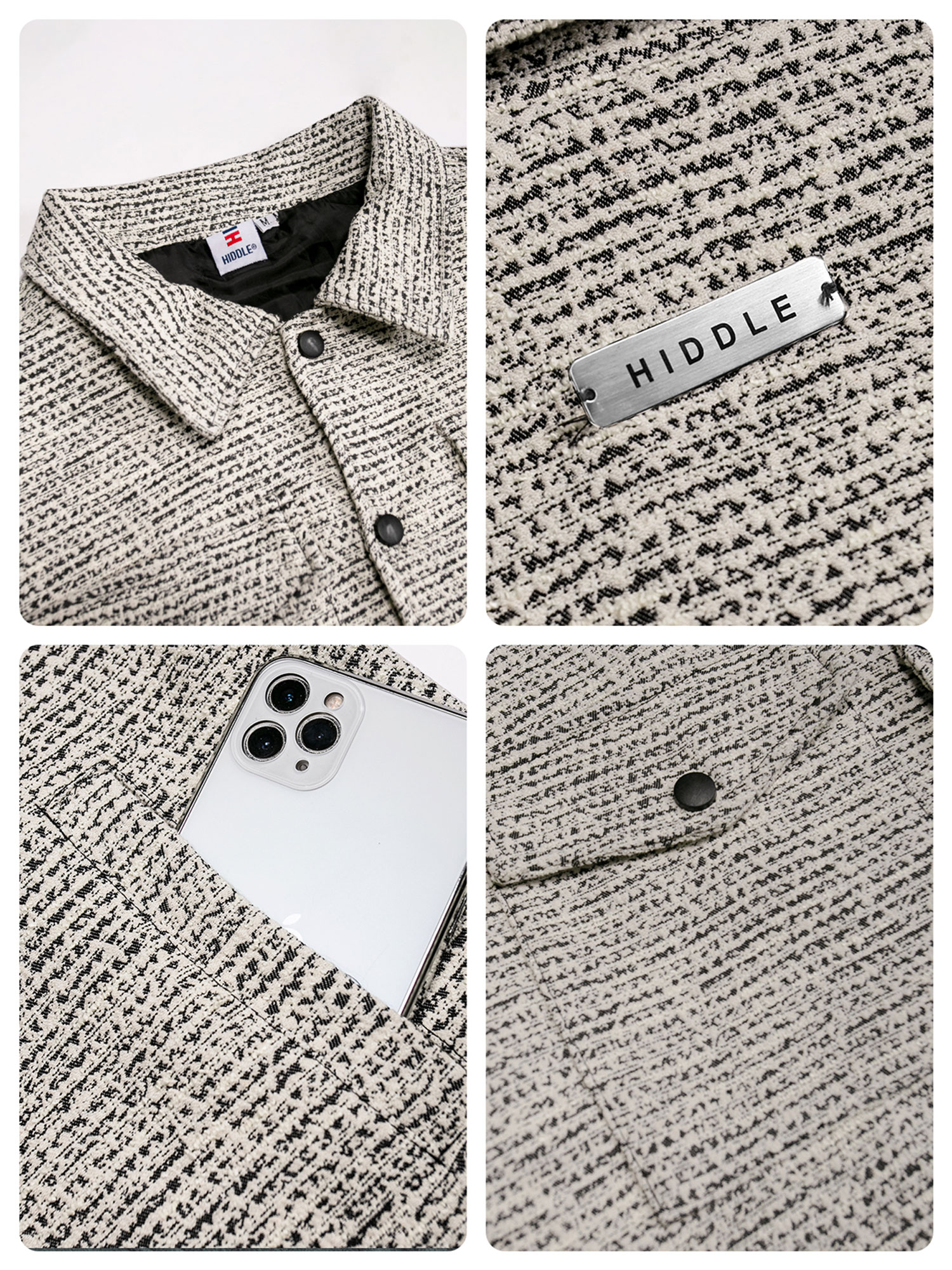 áo dạ tweed nam Hiddle