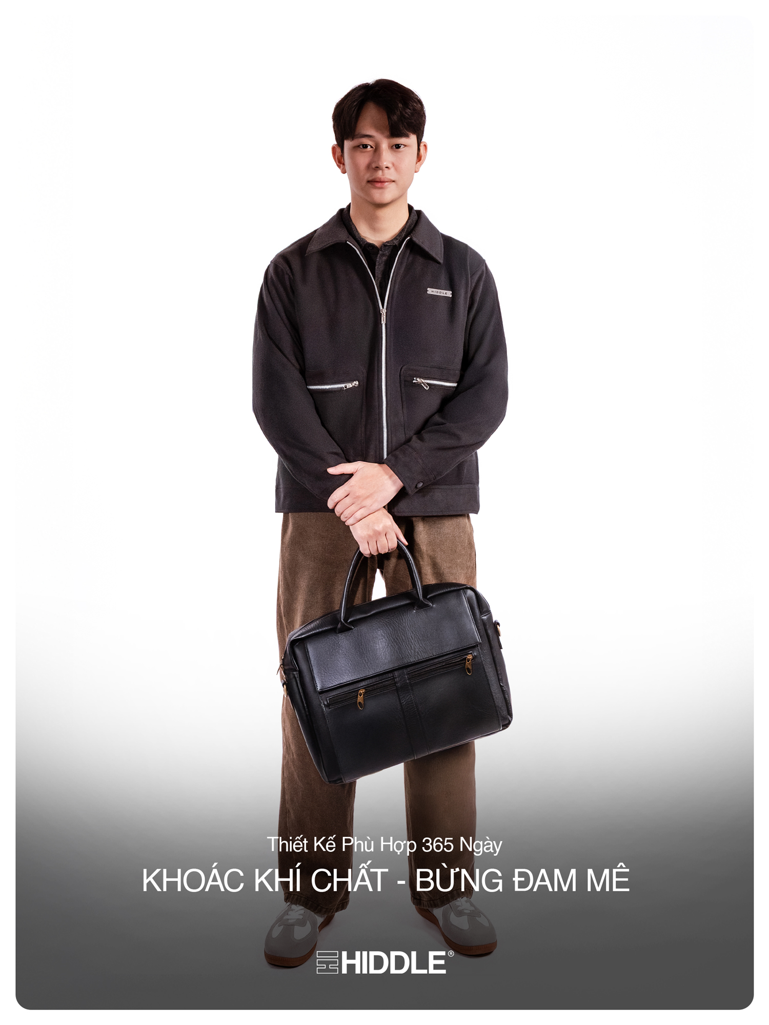 Áo khoác da lộn nam cao cấp HIDDLE