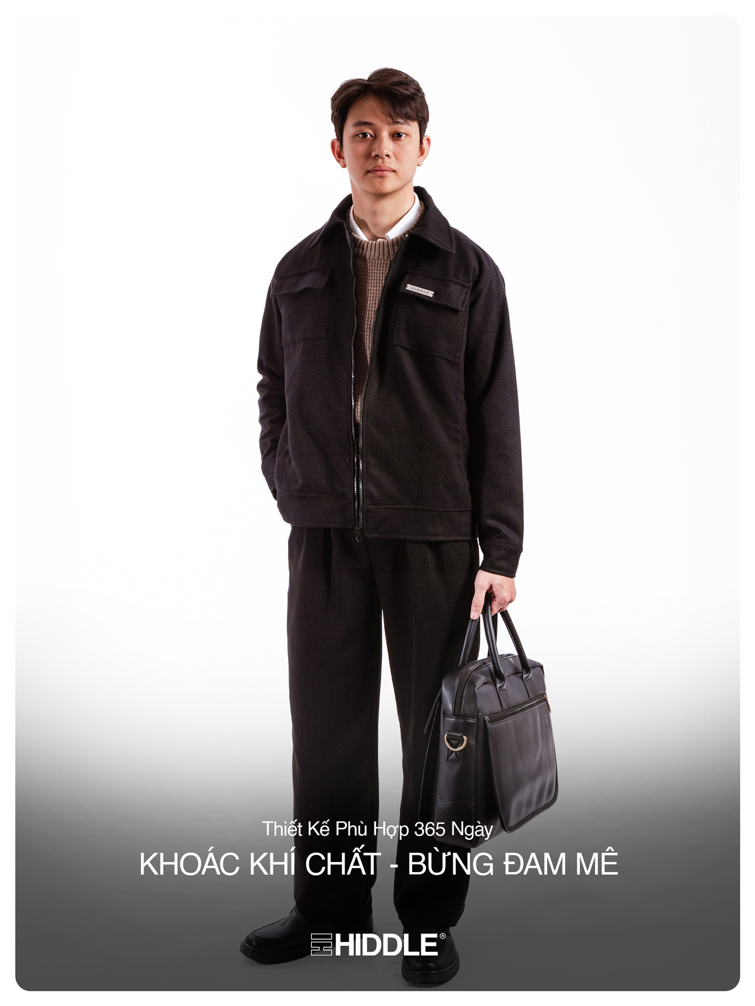 Áo khoác dạ nam hàng hiệu cao cấp H8-AK7