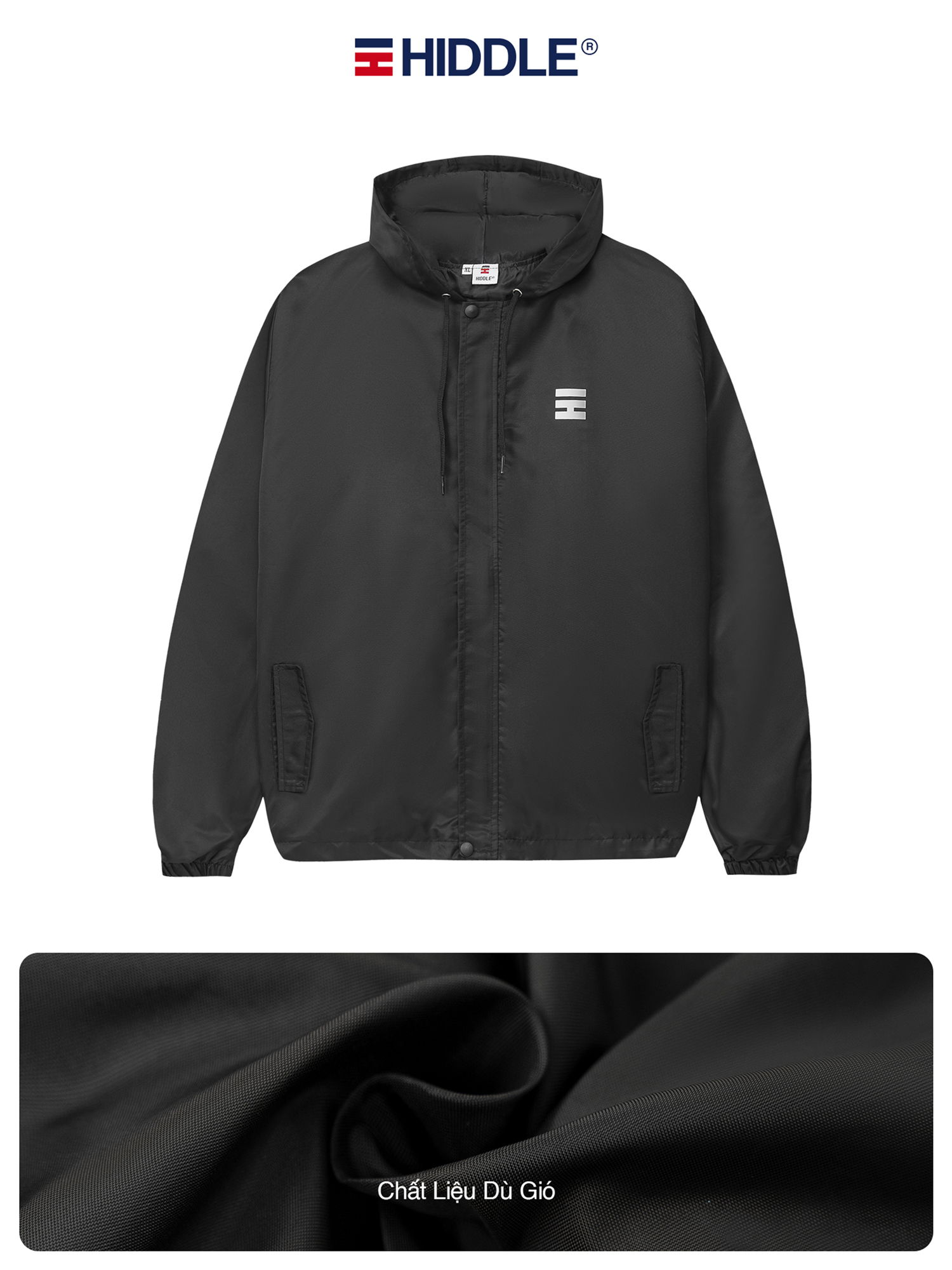 Áo khoác gió nam cao cấp Hiddle