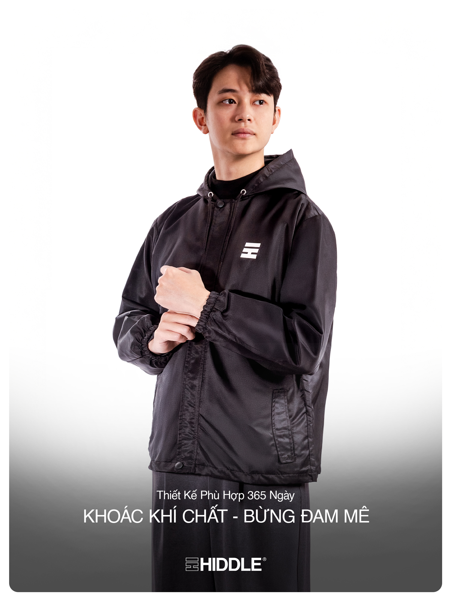 Áo khoác gió nam cao cấp Hiddle