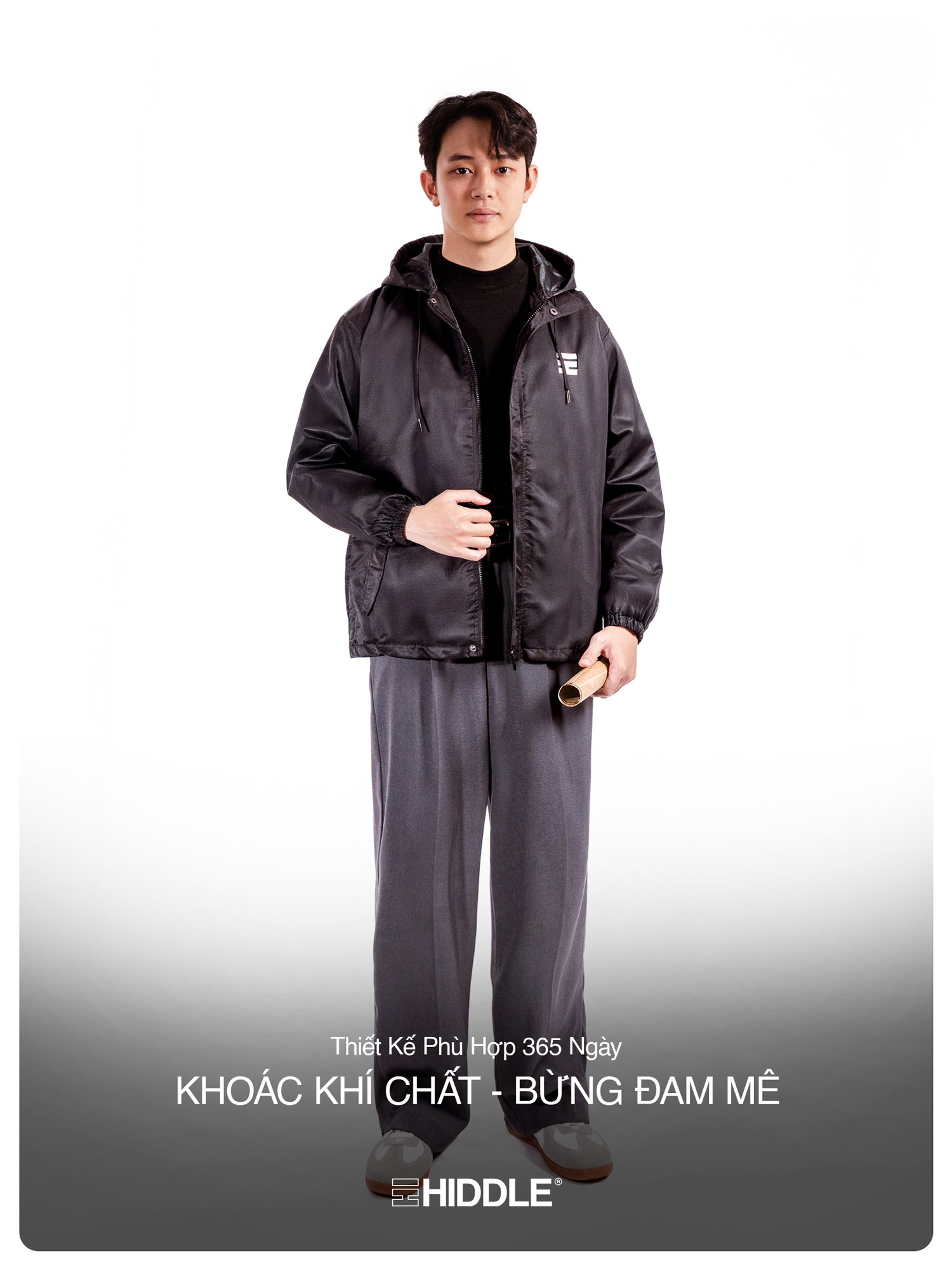 Áo khoác gió nam cao cấp Hiddle