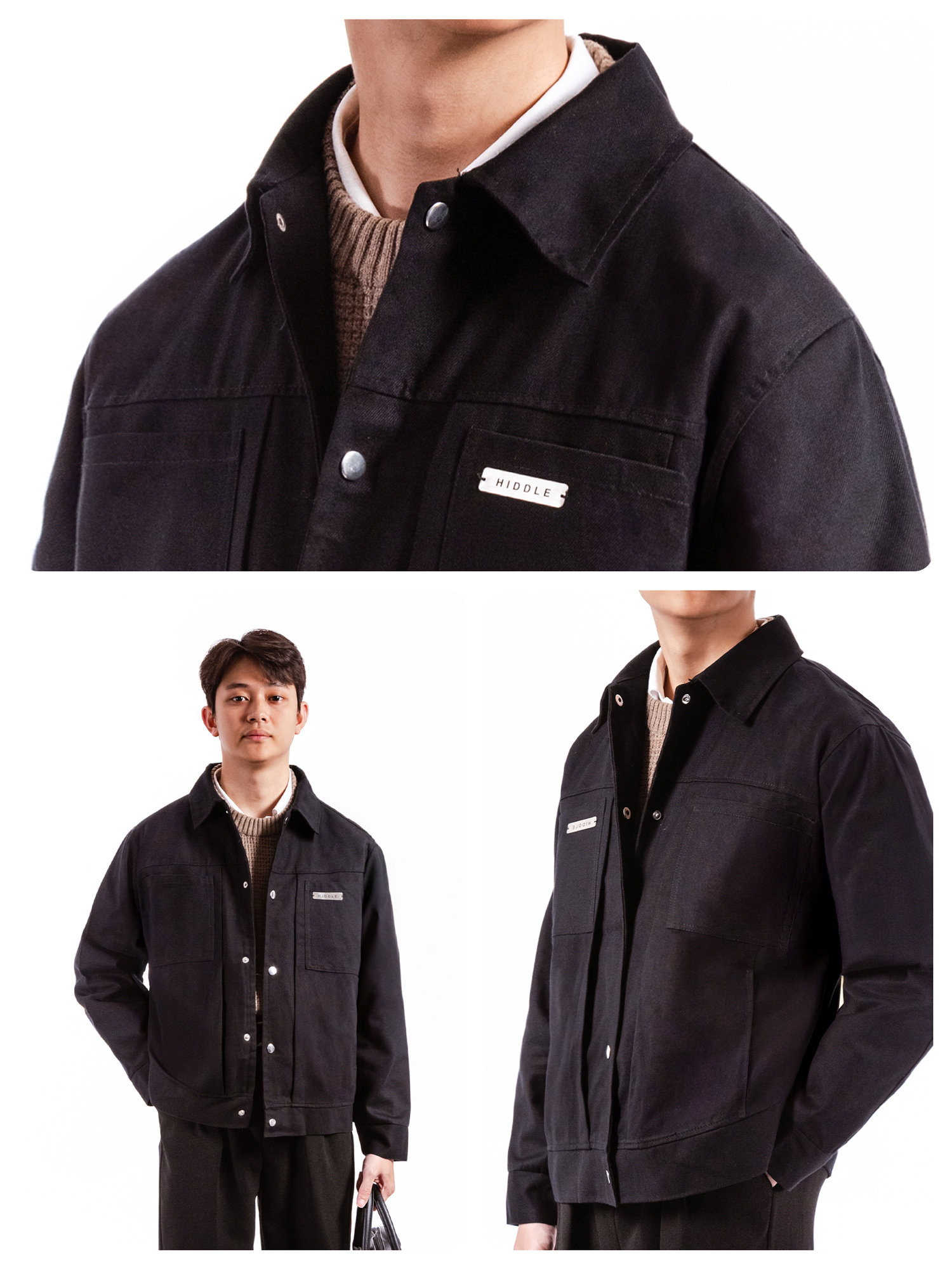 Áo khoác kaki nam hàng hiệu Hiddle