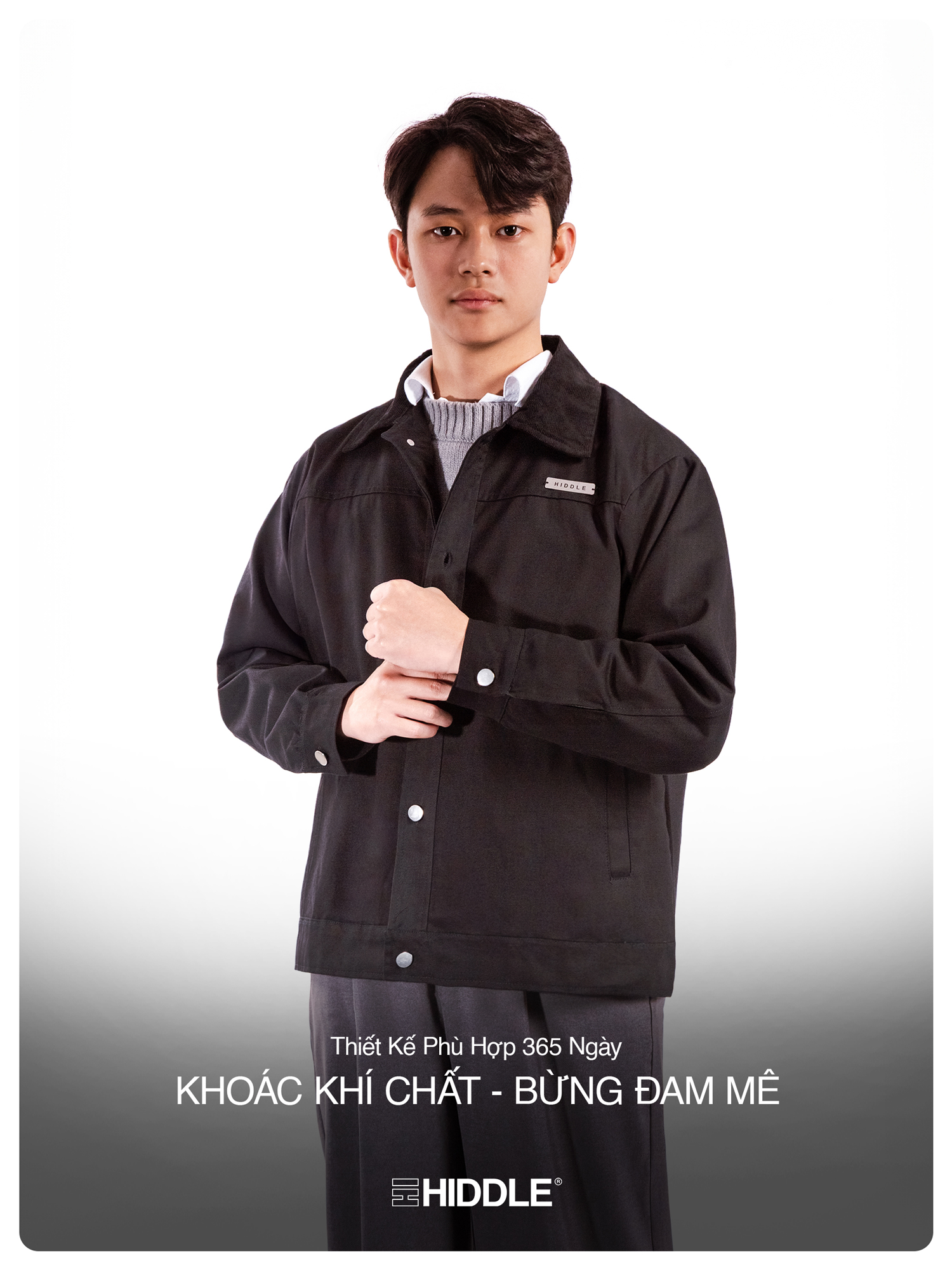 áo khoác nam kaki cao cấp HIDDLE