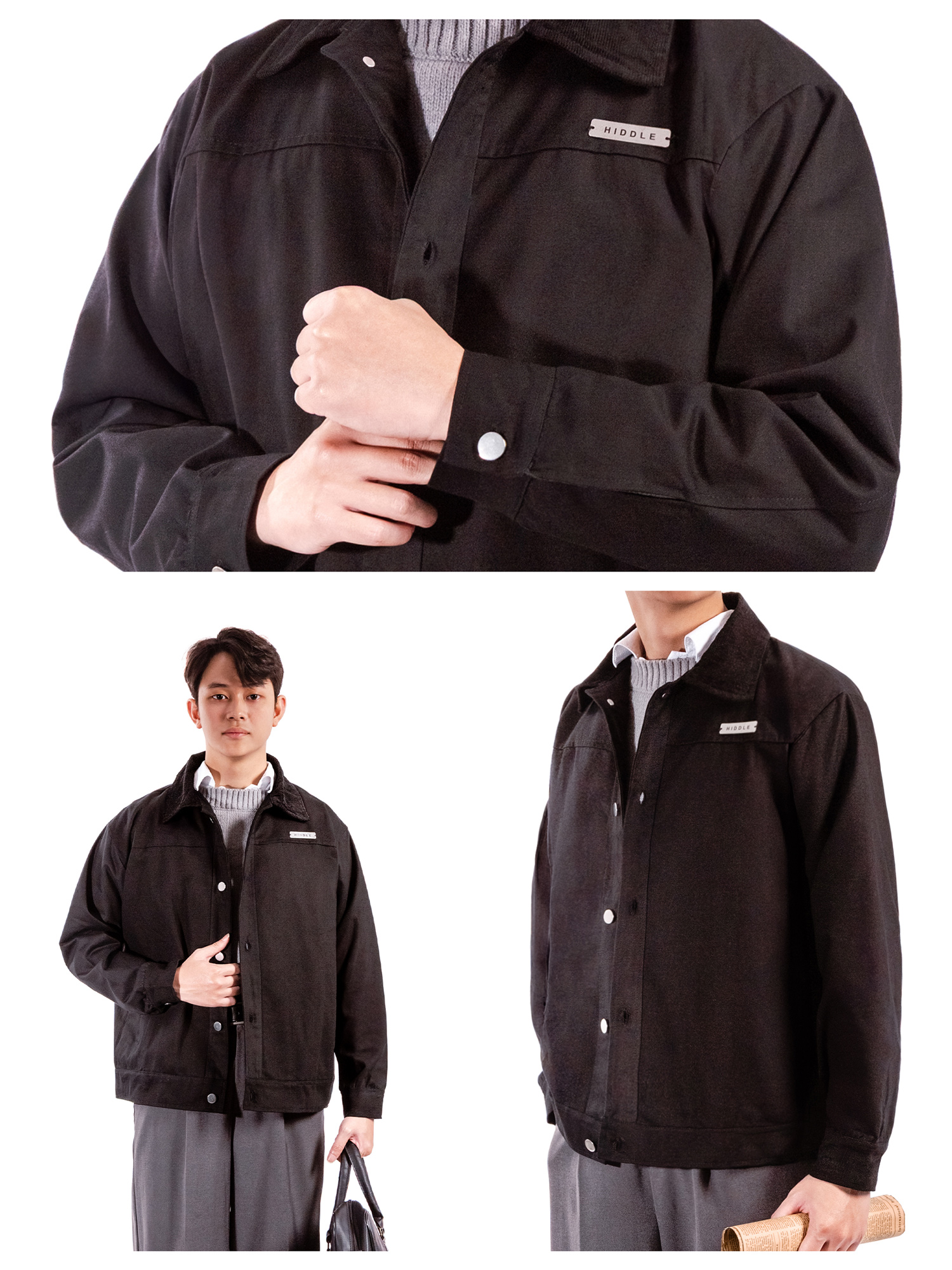 áo khoác nam kaki cao cấp HIDDLE
