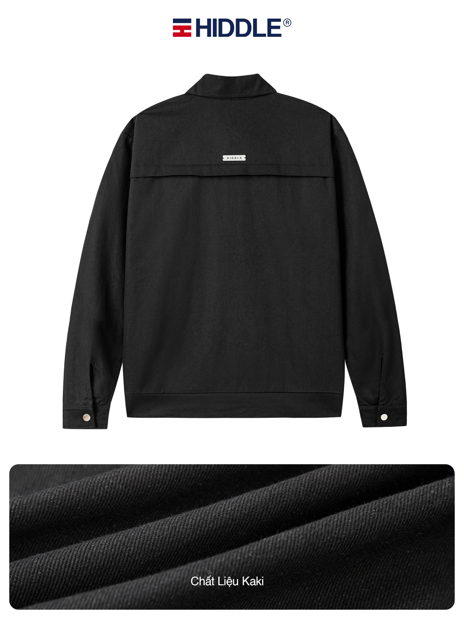Áo khoác nam kaki cổ bẻ Hiddle H9-AK6