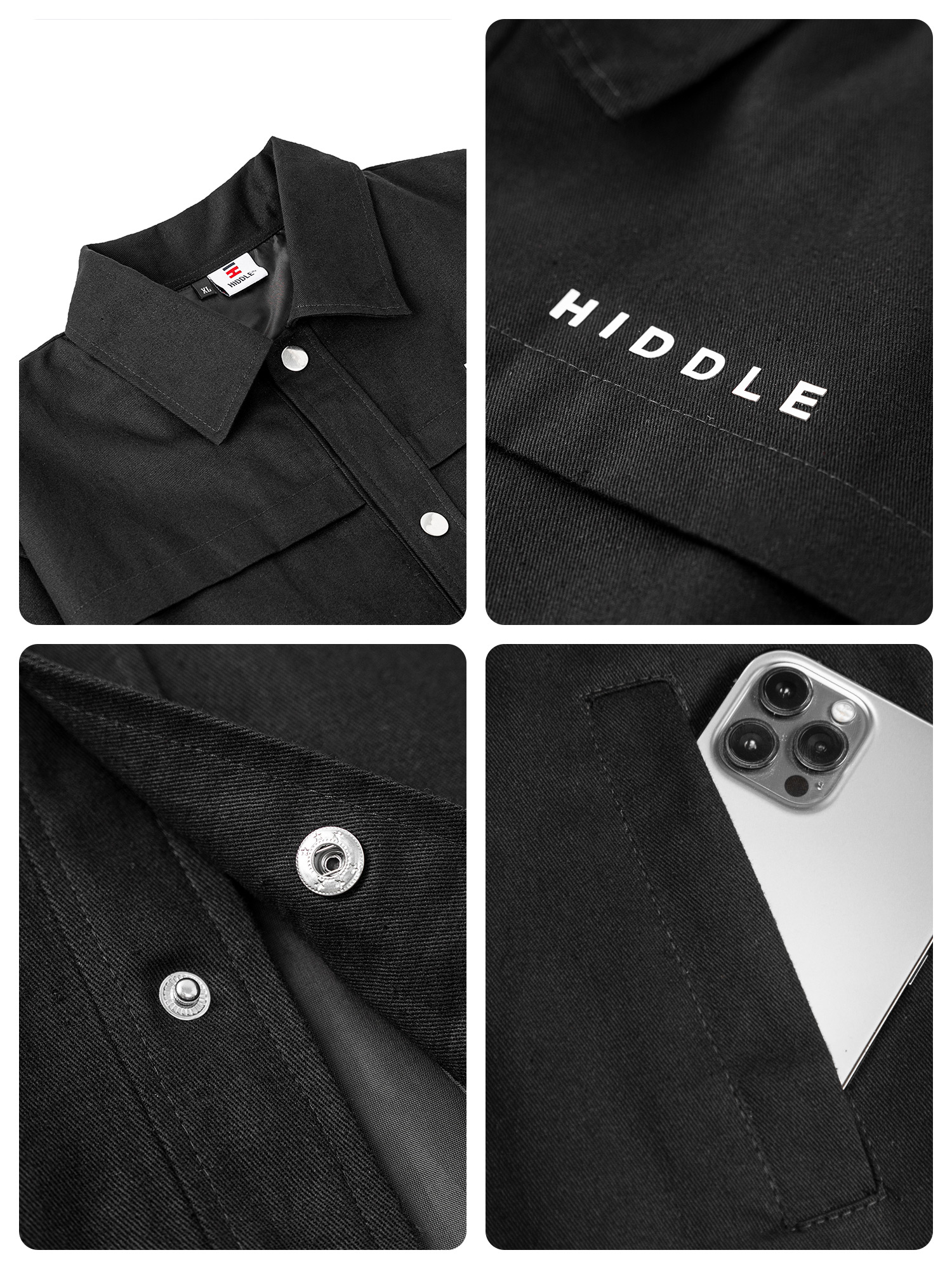 Áo khoác nam kaki cổ bẻ Hiddle H9-AK6