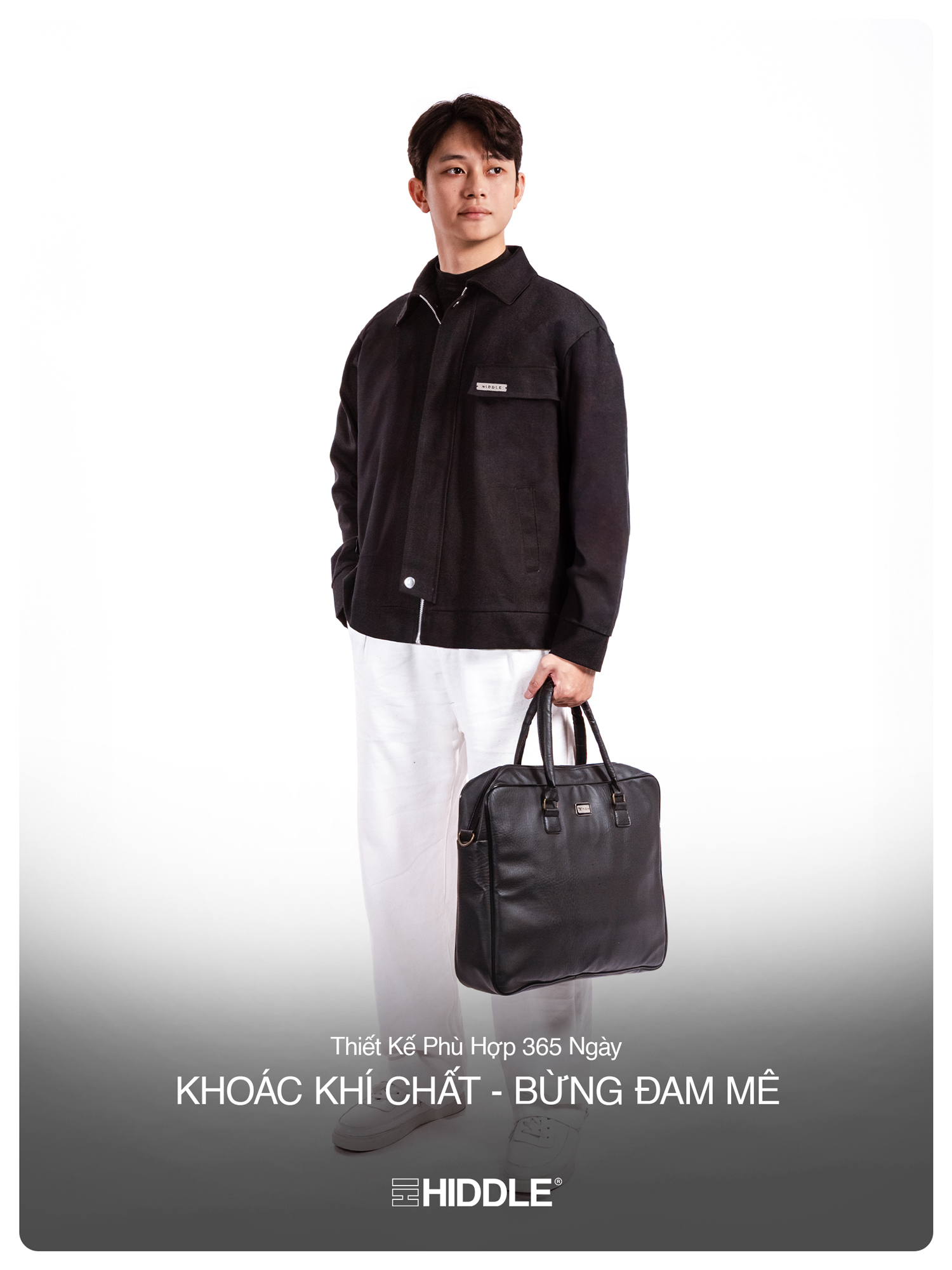 áo khoác nam kaki cổ bẻ Hiddle