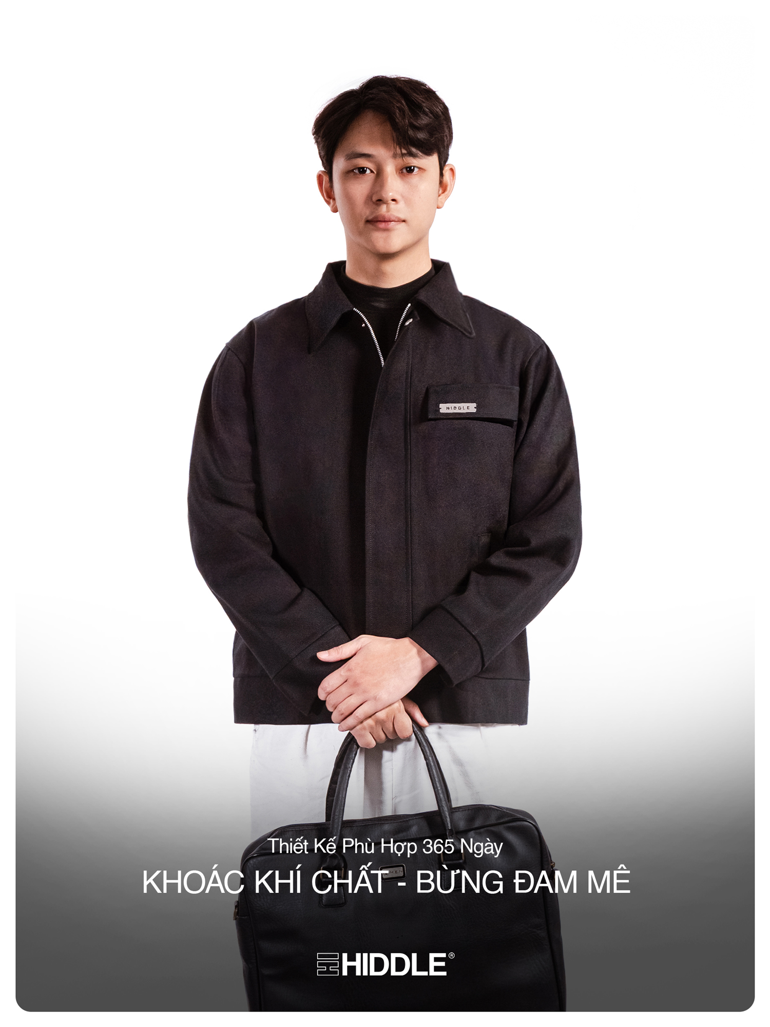 áo khoác nam kaki cổ bẻ Hiddle