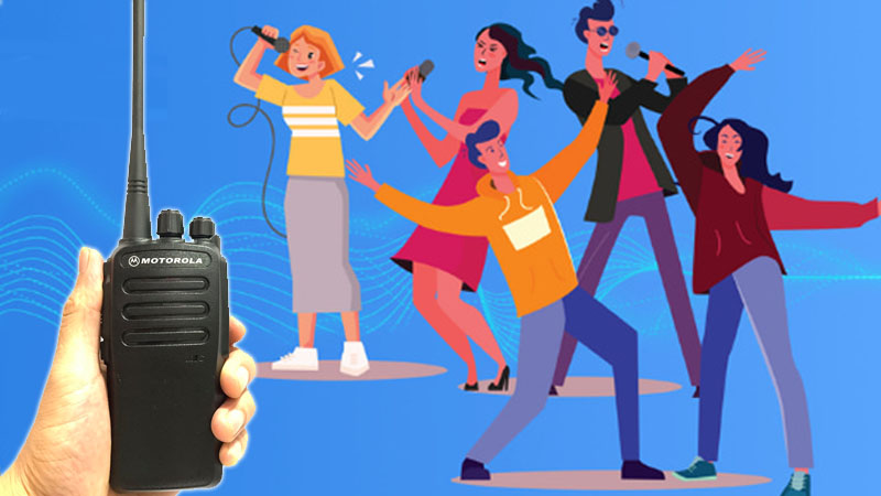 bộ đàm dùng cho quán karaoke