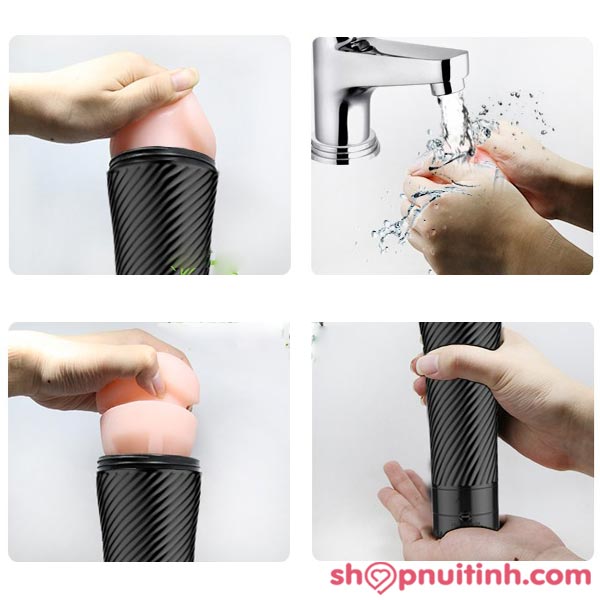 Hướng dẫn sử dụng âm đạo giả giá rẻ Pink Pussy