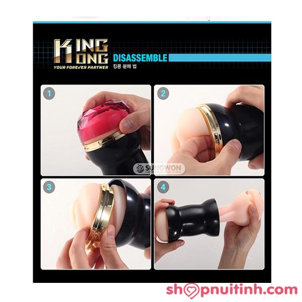 hướng dẫn sử dụng âm đạo giả 2 đầu kingkong