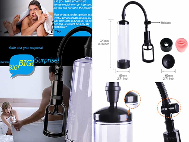 Máy tập làm to dương vật Penis Pump là gì? Cách dùng máy tập hiệu quả