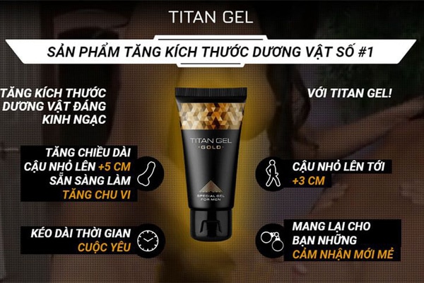 Gel Titan Gold có giá bao nhiêu? Mua hàng chính hãng ở đâu?