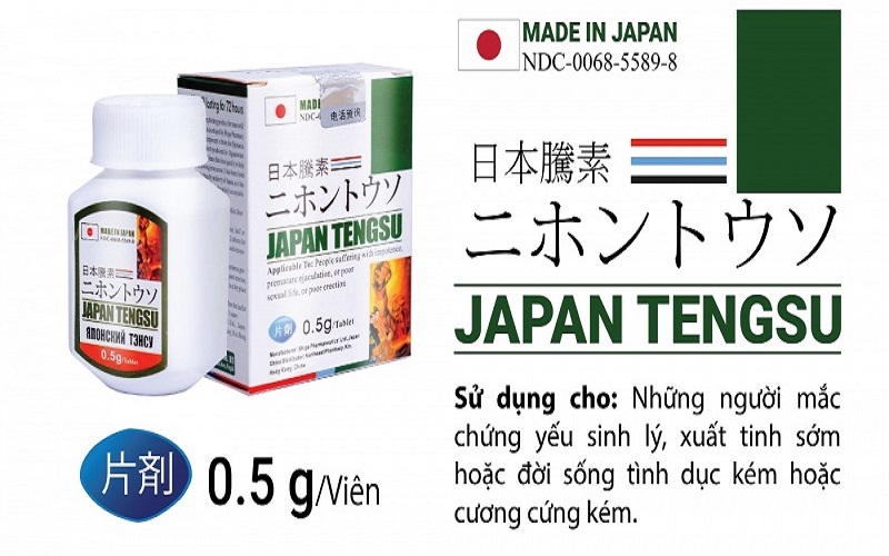 Hướng dẫn sử dụng thuốc cường dương Japan Tengsu hiệu quả