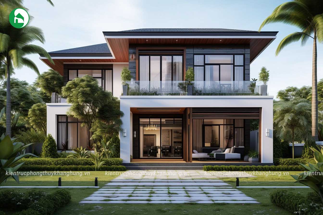 Nhà mái Nhật 2 tầng đa dạng phong cách